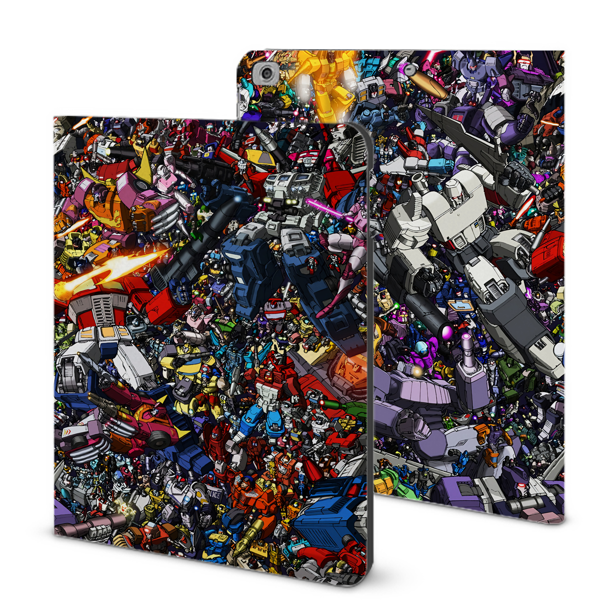 （画像用） Transformers トランスフォーマー IPad ケース ブック型 PUレザー TPU 耐衝撃 軽量 薄型 ペン収納なし 全面保護 IPad 各モデル対応